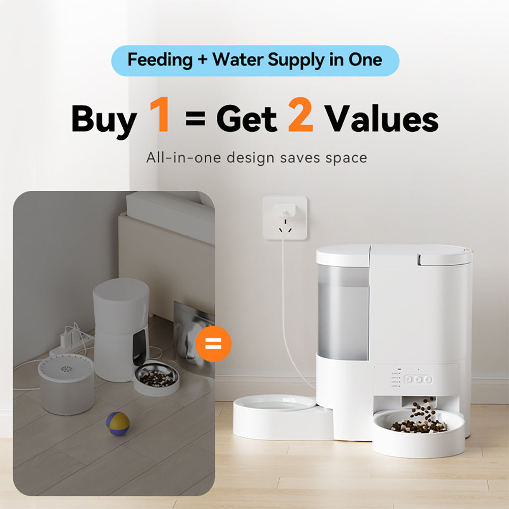 F13 Smart 2-in-1 Pet Feeder & Water Station