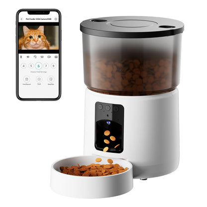 DR01 Smart Camera Pet Feeder with 4MP Bowl View 5L/3L