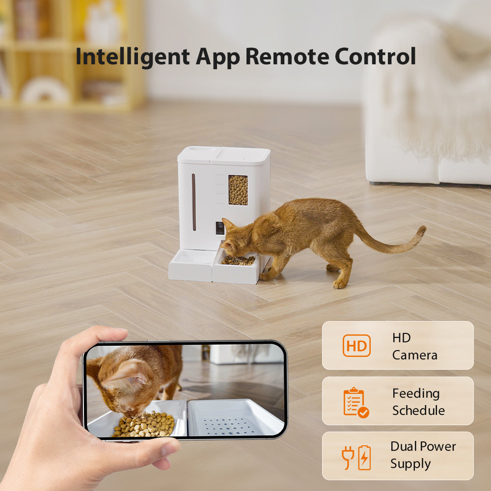 F03 Smart 2-in-1 Pet Water Fountain & Food Feede