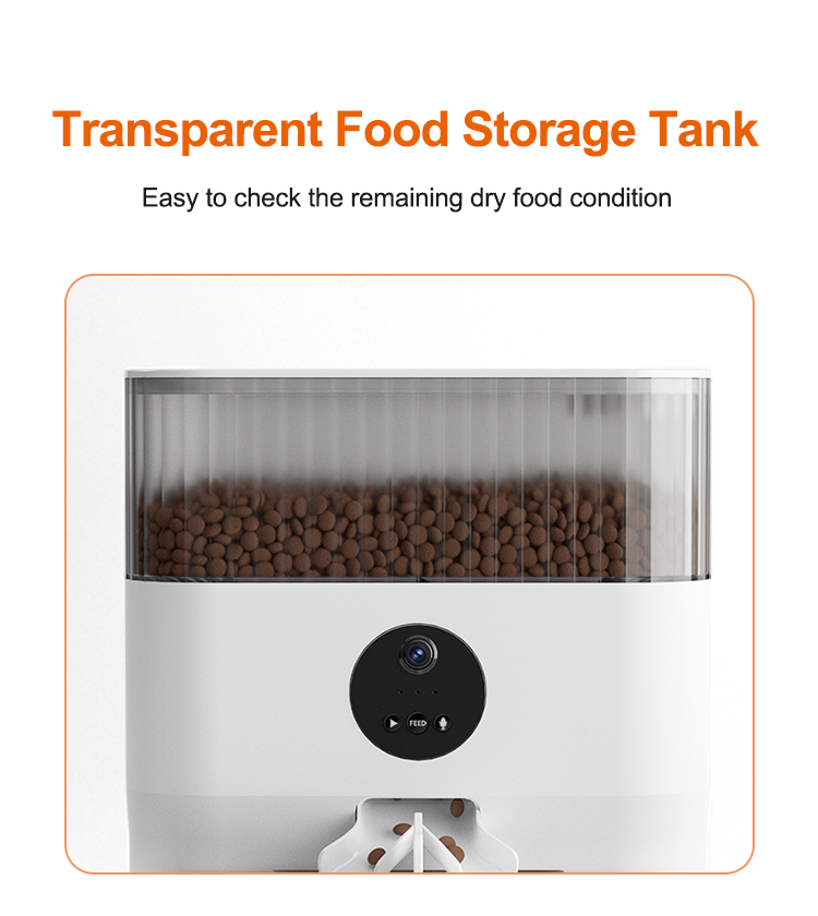 Smart Dual-Bowl Automatic Pet Feeder with Camera