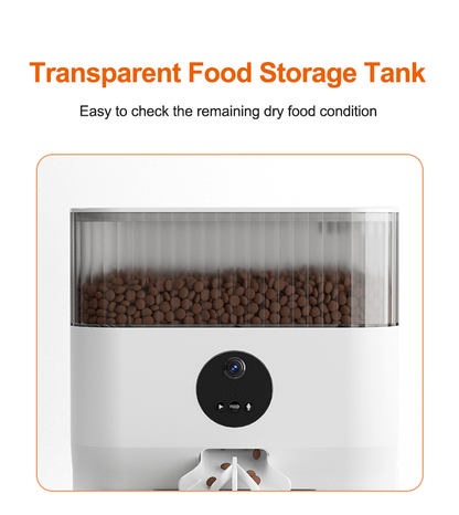 Smart Dual-Bowl Automatic Pet Feeder with Camera