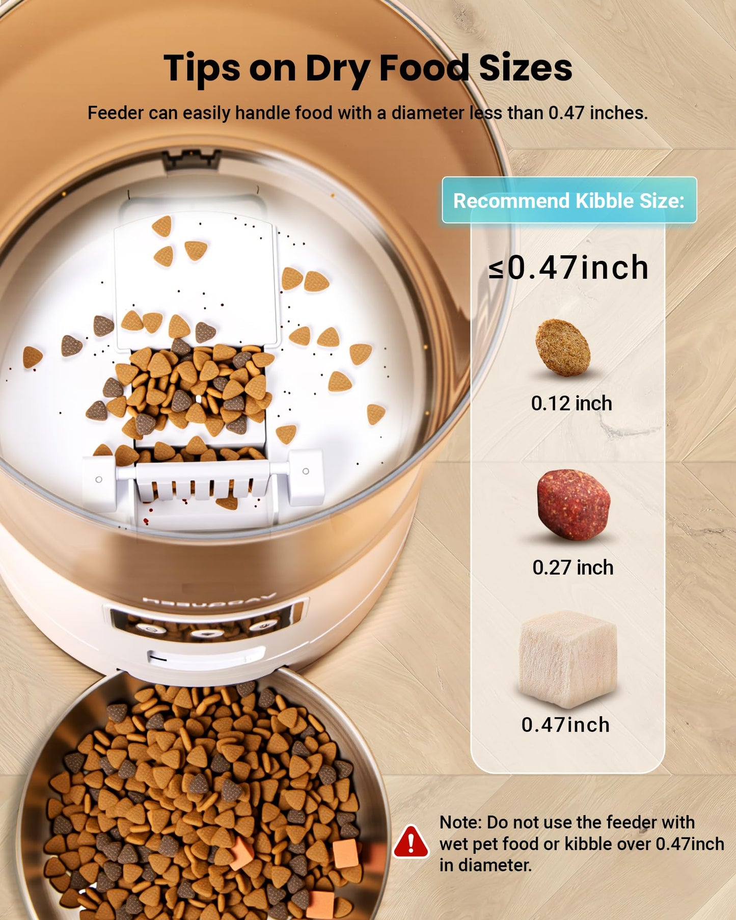 6L Smart Automatic Pet Feeder with 3 Bowls – App Control for Multi-Cat Homes