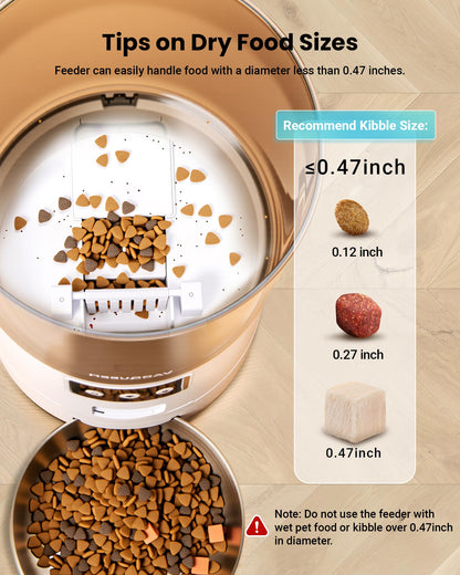 6L Smart Automatic Pet Feeder with 3 Bowls – App Control for Multi-Cat Homes