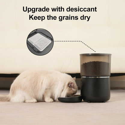 4L Automatic Cat Feeder with Portion Control – Basic, WiFi App & HD Camera Options